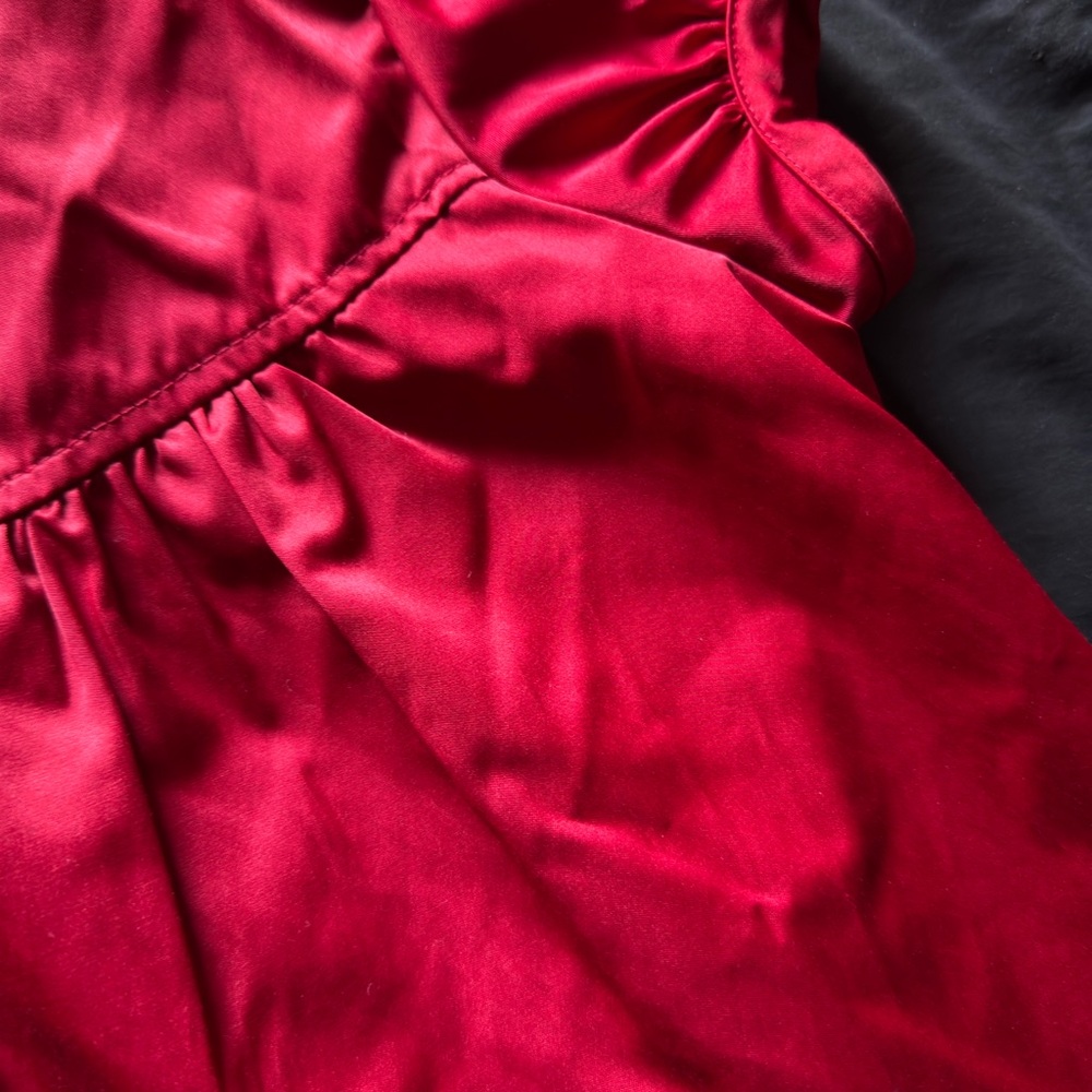 Wet Seal Scarlet Satin Top - Picture 4 of 6